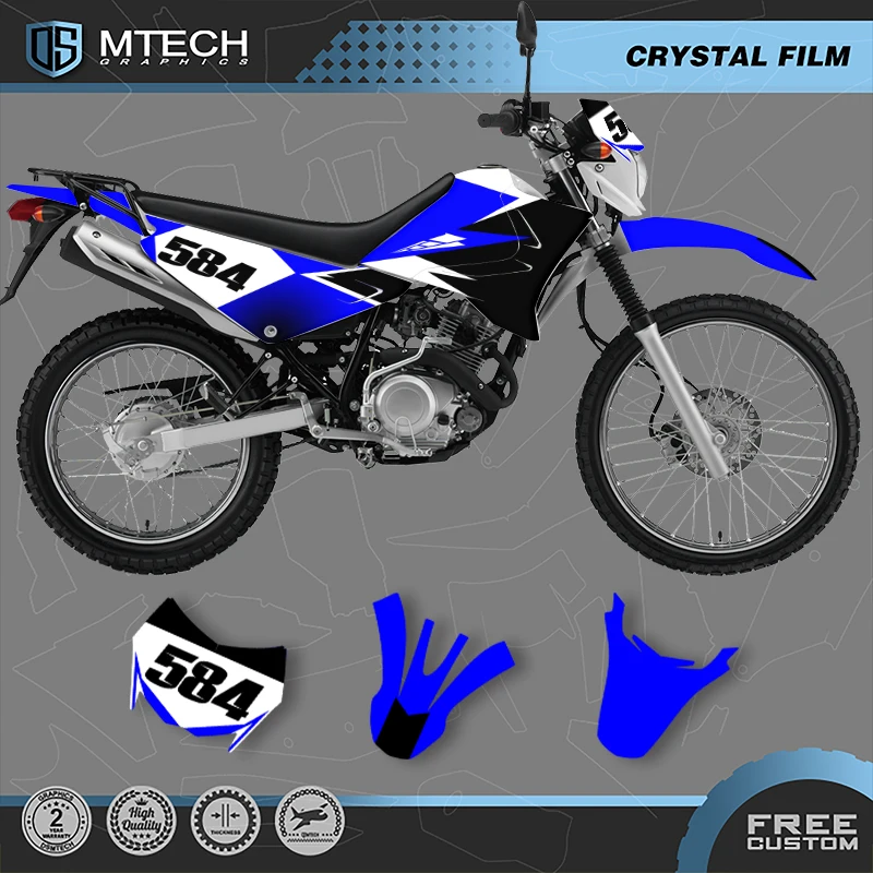 DSMTECH Motorcycle Custom Graphics Decals Stickers Kits For XTZ125 XTZ 005
