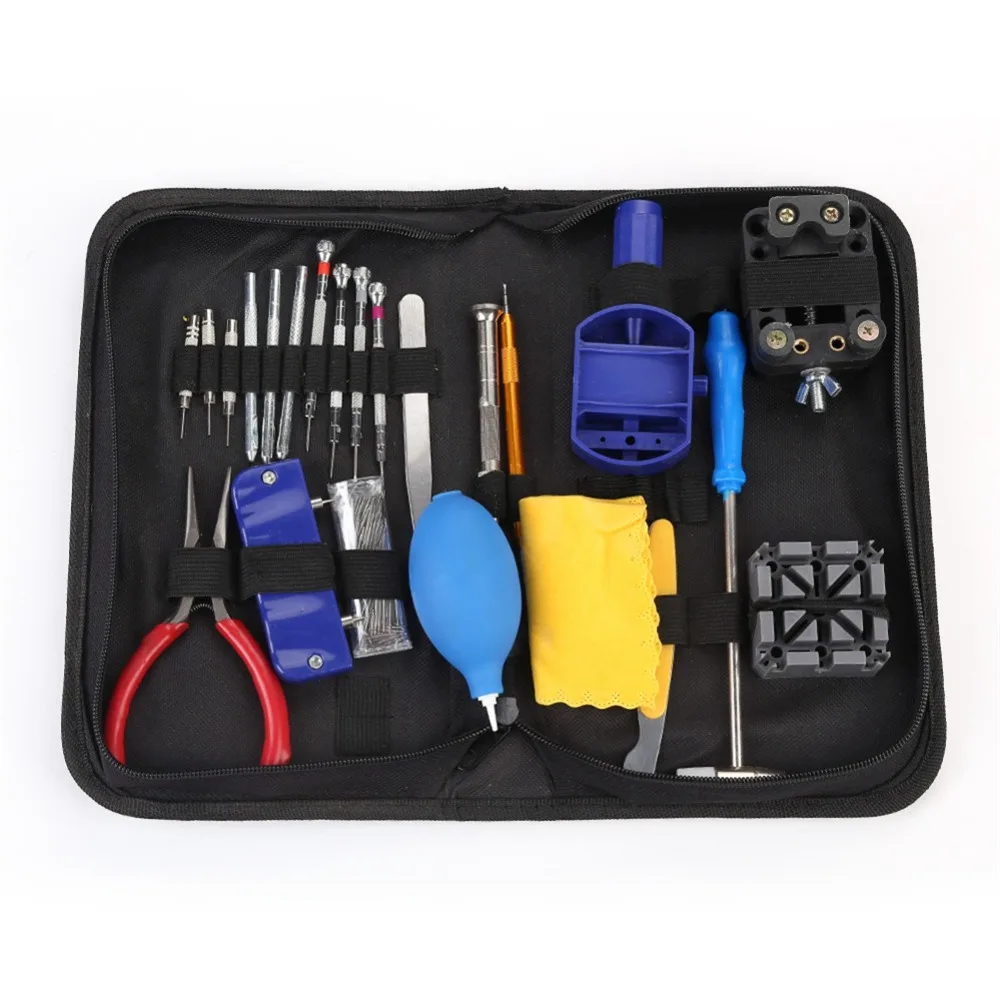 23Pcs Portable Portable Case Watch Repair Tool Set Steel Spring Bar Tool Set Link Remover Tool Home Use
