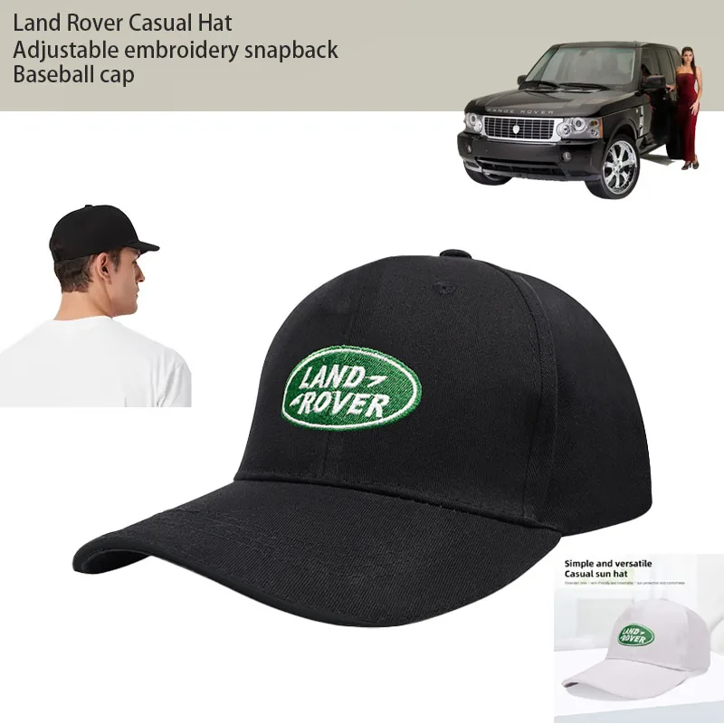 Car Duck Tongue Cap Casual Trucket Hip hop Embroidery Logo Baseball 3D Hats Adjustable For Land Rover Defender Discovery Range