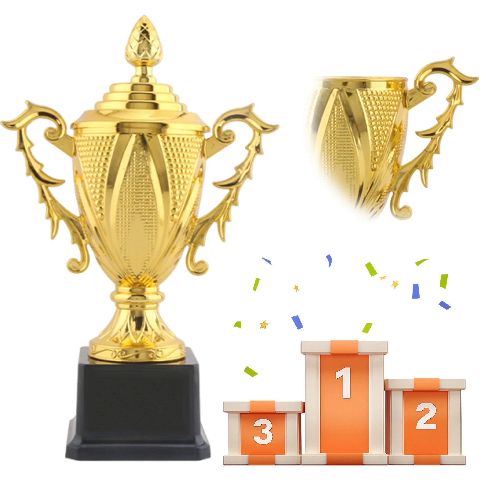 Gold Awards Trophy Multi-Purpose Winner Award Trophies Sports Meet Medals for Sports Meet Dancing Competition