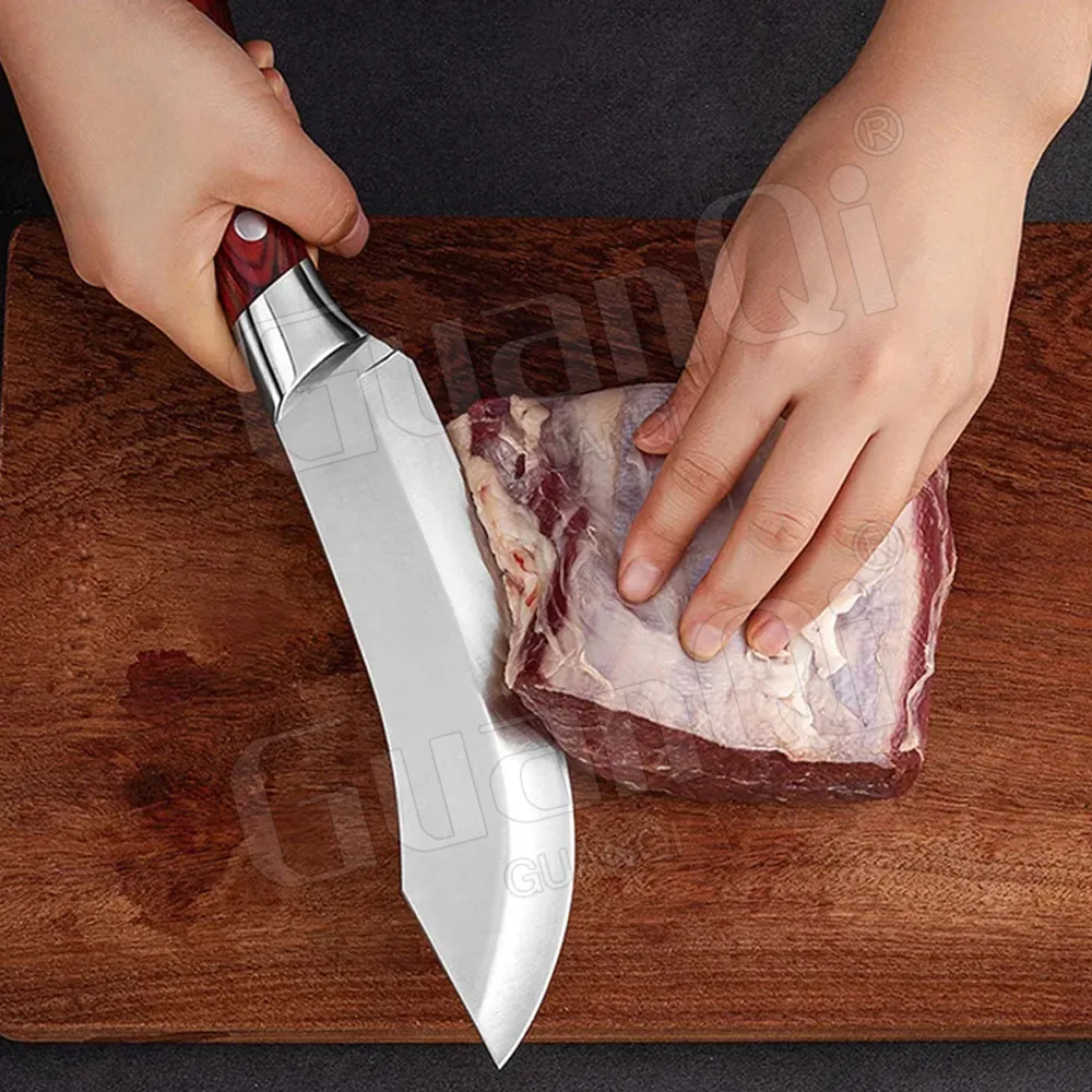 Kitchen Chef Knives Sets Stainless Steel Slaughter House Boning Knife Meat Cleaver Butcher Knife Sharp Cleaver Slicing knife