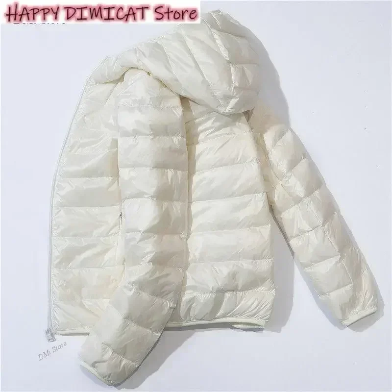 Ultralight Hooded Parka for Women, White Duck Down Jacket, Waterproof Outwear, Female Coat, Plus Size, 8XL, Winter  winter coat