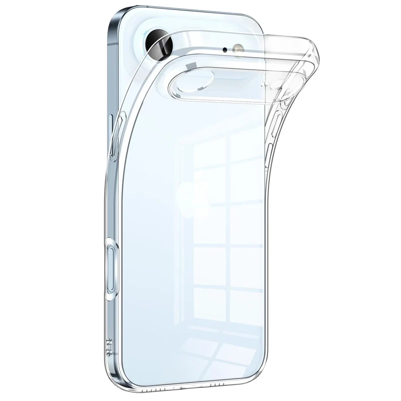 Clear Phone Case For iPhone 17 Pro Max 17 Air Silicone Soft Back Cover For iPhone 16 15 14 13 12 Pro Max Plus Mini 16E Case