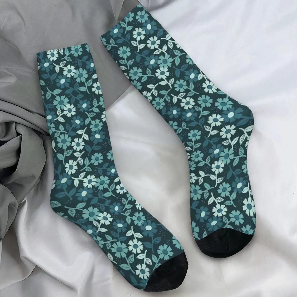 الدنيم Ditsy جوارب الأزهار للجنسين الرجال الرجعية الزهور الجوارب جودة الجوارب الموضة الخريف الرياضة في الهواء الطلق مكافحة الجوارب هدية عيد ميلاد