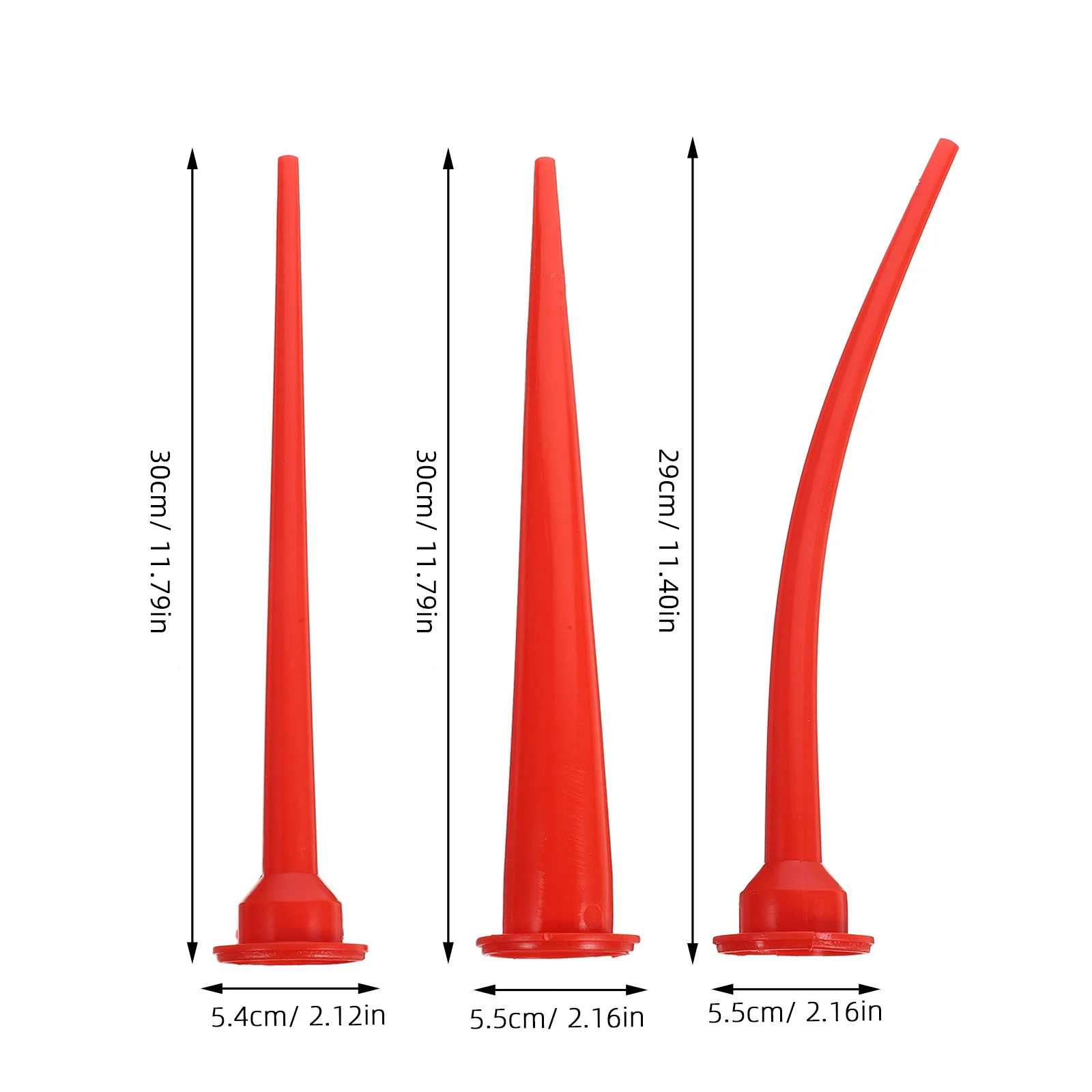 3Pcs Caulking Finisher Kit Soft Flexible Rubber Nozzle Tips for Accurate Caulk Application and Professional Results