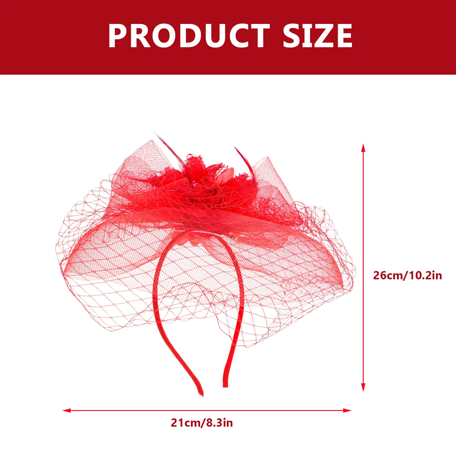 صافي تول هيرباند مع العروس حفل زفاف غطاء الرأس الفاسناتور الحجاب قبعة خوذة المرأة حفلة تنكرية كرنفال