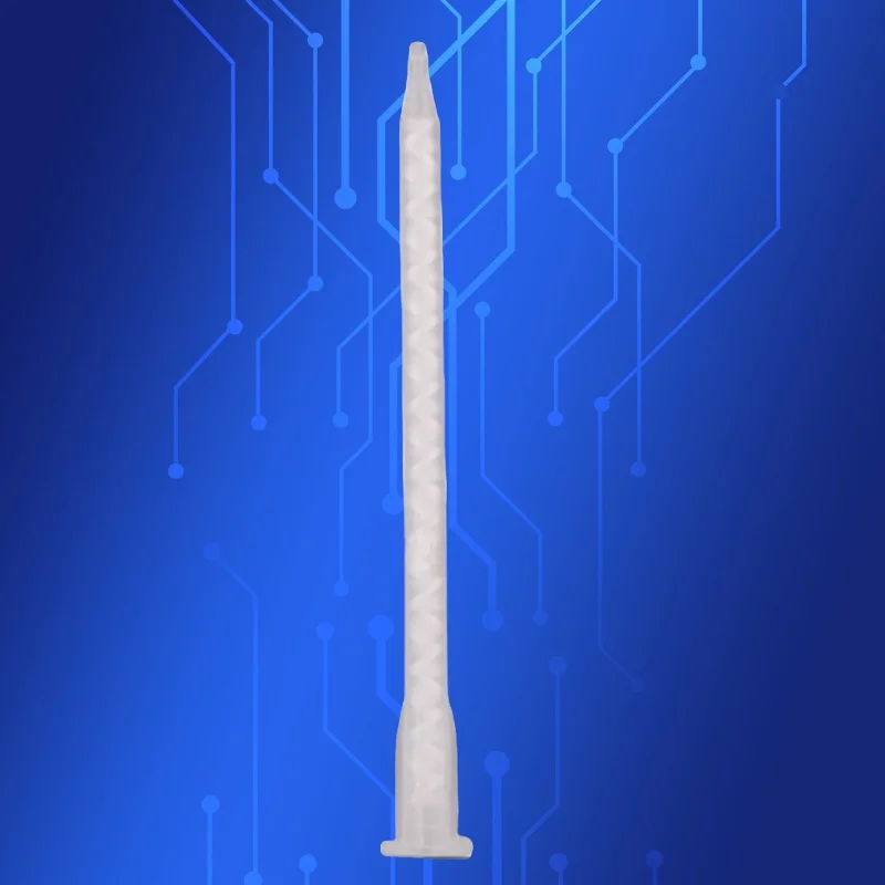 ‌MA6.3-21S Static Mixer Nozzle | Dual Cartridge Epoxy Resin Mixing Tip | High Viscosity Adhesive Applicator for Industrial Glue