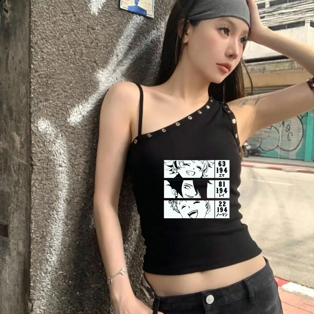 the Promised Neverland crop top women jojifuku clearance sales meme manga gyaru shirt meme clearance sales vintage jojifuku