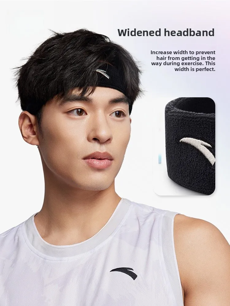

Sports Sweat Absorbent Headband for Running Fitn Baskeall Men's Anti-Slip Sweat Guide Hair Tie Yoga Band