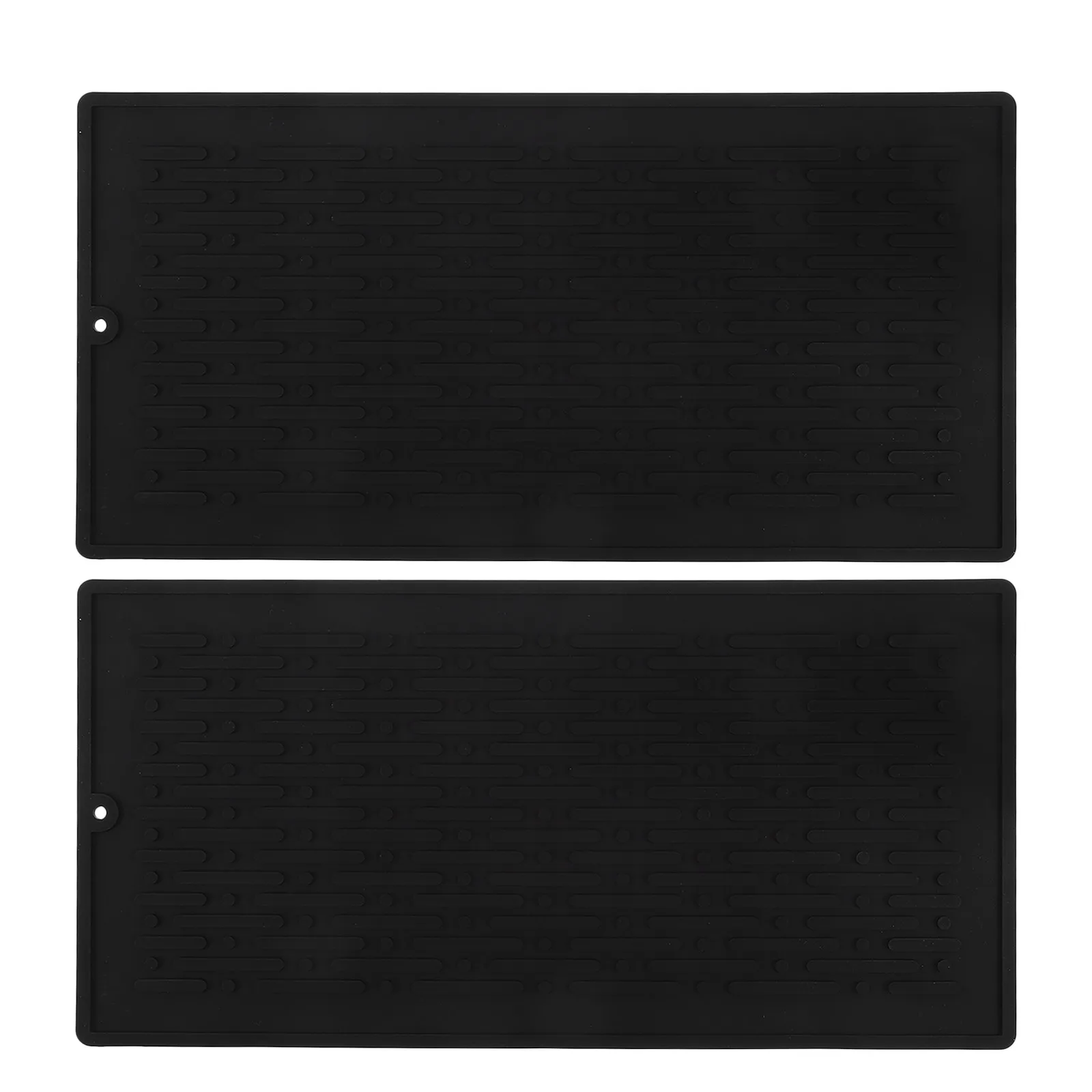 

2Pcs Drying Mat for Kitchen Counter Silicone Sink Mat Heat Resistant Dish Drying Pad for Clean Countertop After Washing