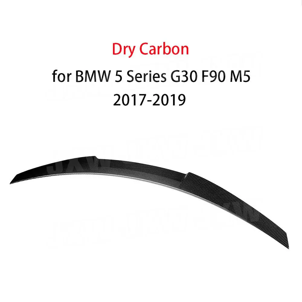 Dry Carbon Fiber Car Rear Spoiler Trunk Wings For BMW 5 Series G30  F90 M5 Sedan 2017-2022 Car Styling