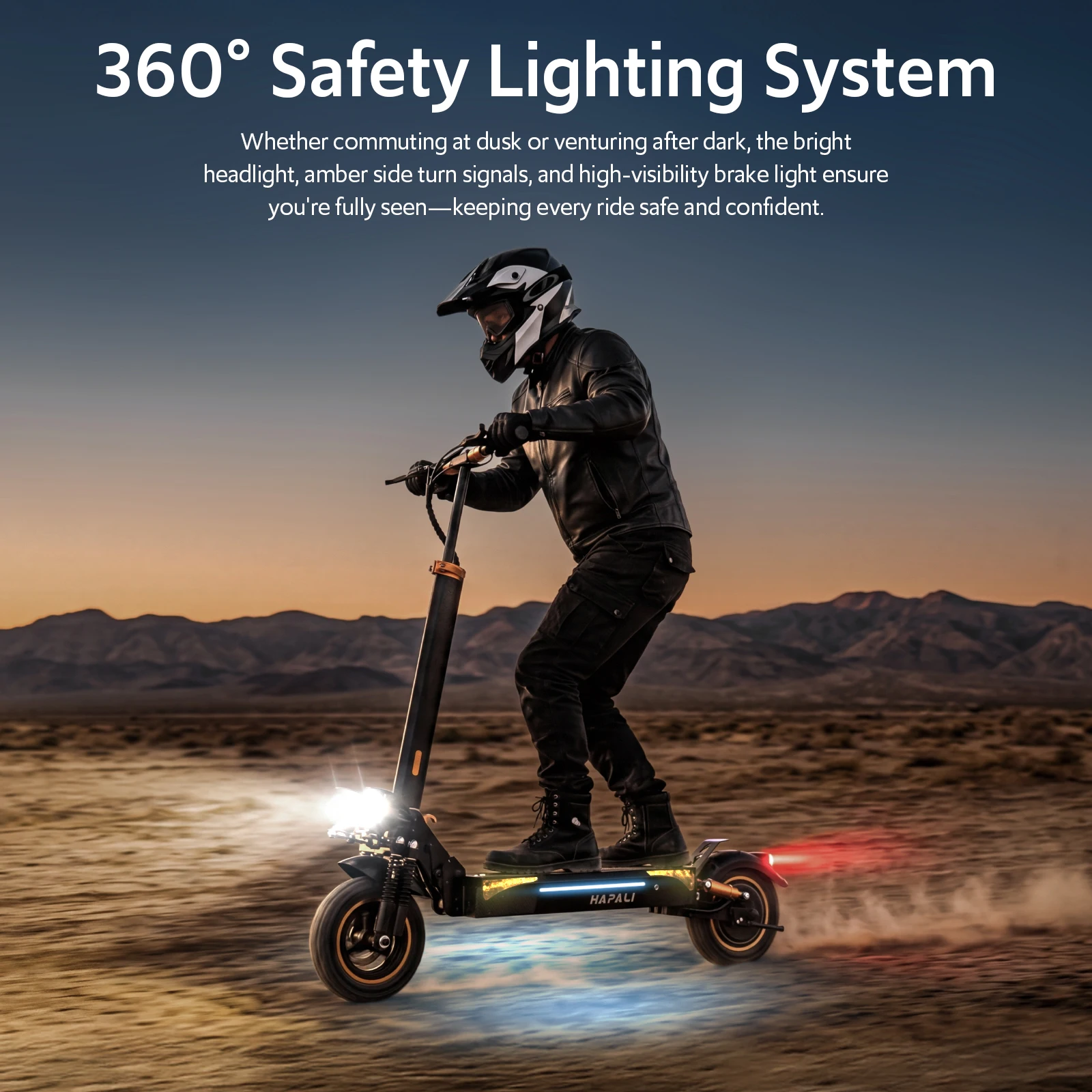 Off Road Electric Scooter, 48V 13AH 1200W Motor Folding E-Scooter, 11 5