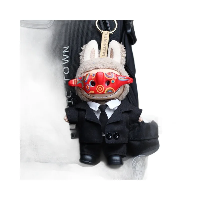 Voor Labubu Kleding Poppen Sets Hangers Beeldjes Kleding Azu Pakken Masker Sets Modieus en Trendy Dressing Accessoires Cool