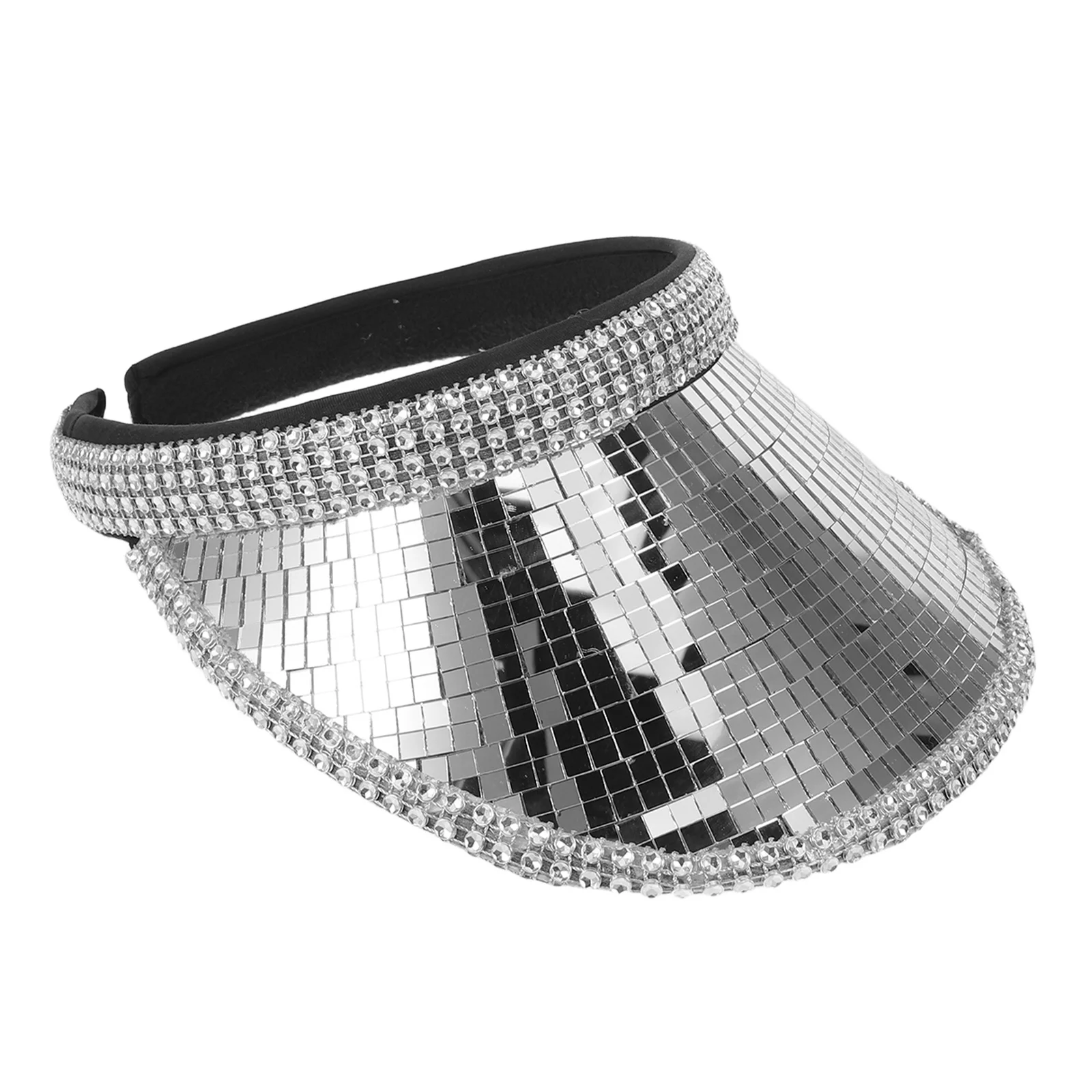 

Glitter Mirror Hat Shiny Western Bucket Hat For Women Sparkling Party Decor Christmas Nye Wedding Club