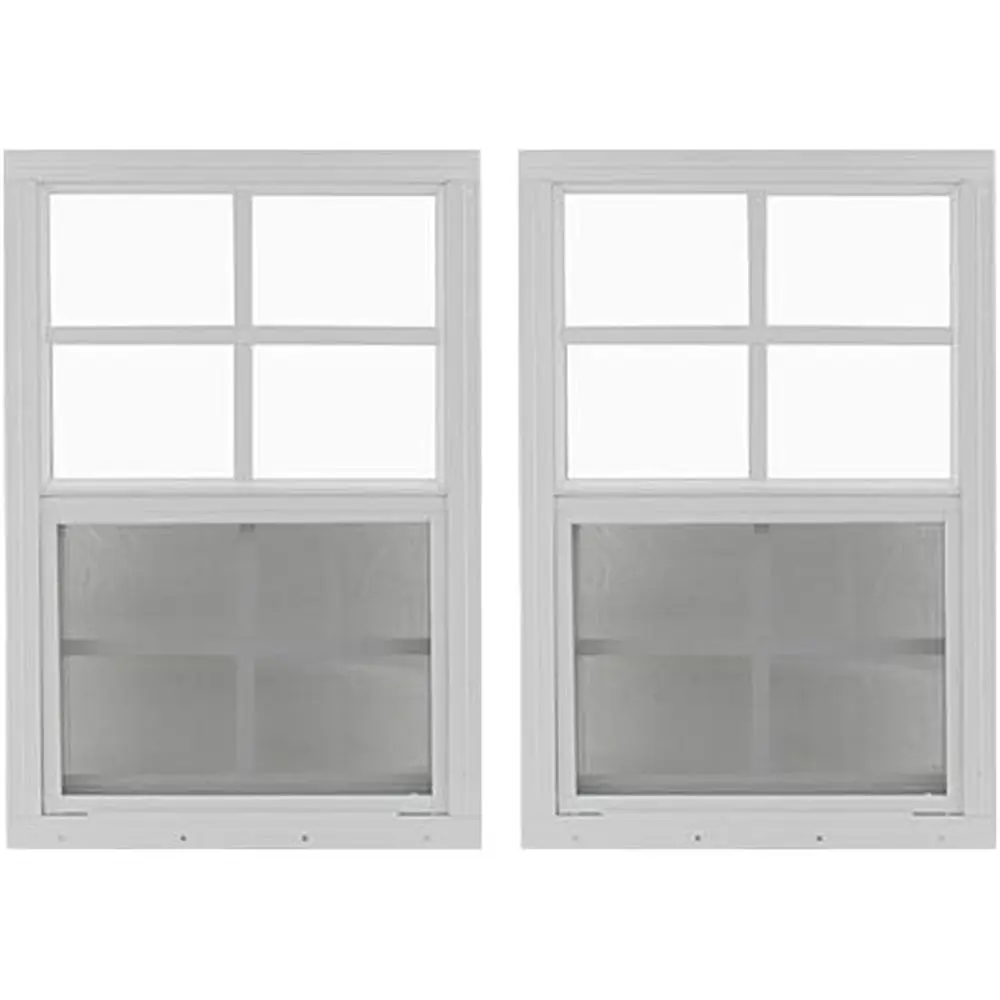 2-Pack 14 x 21 White Playhouse & Chicken Coop Windows