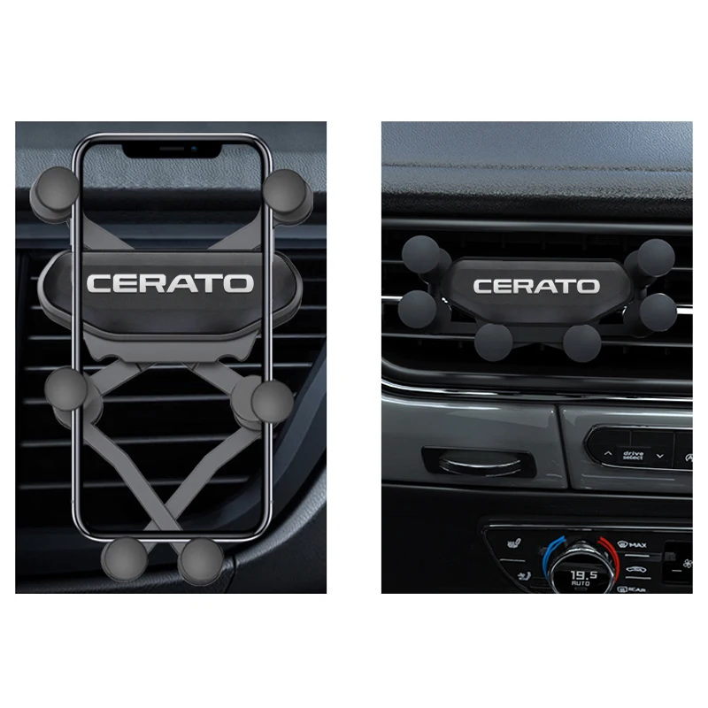 Car Mobile Phone Holder Air Vent Mount Stand No Magnetic Cell Phone Holder Sticker For KIA Cerato k3 Cerato 2 Cerato 3