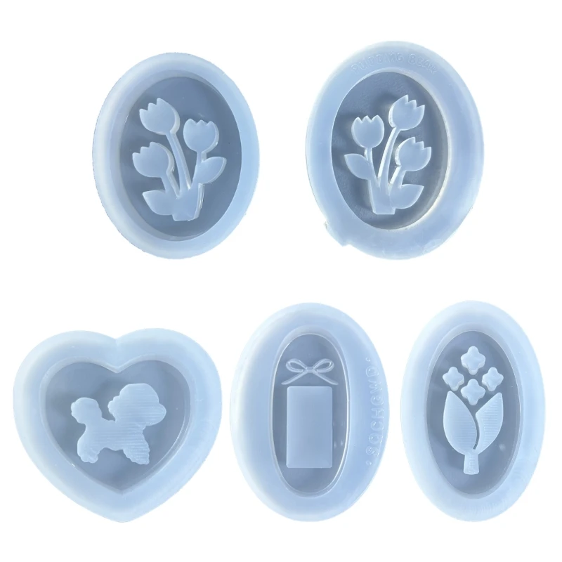 

Silicone Mold Multi Shapes Epoxy Resin Mold Ornament Molds for DIY Craft Lover C1FC