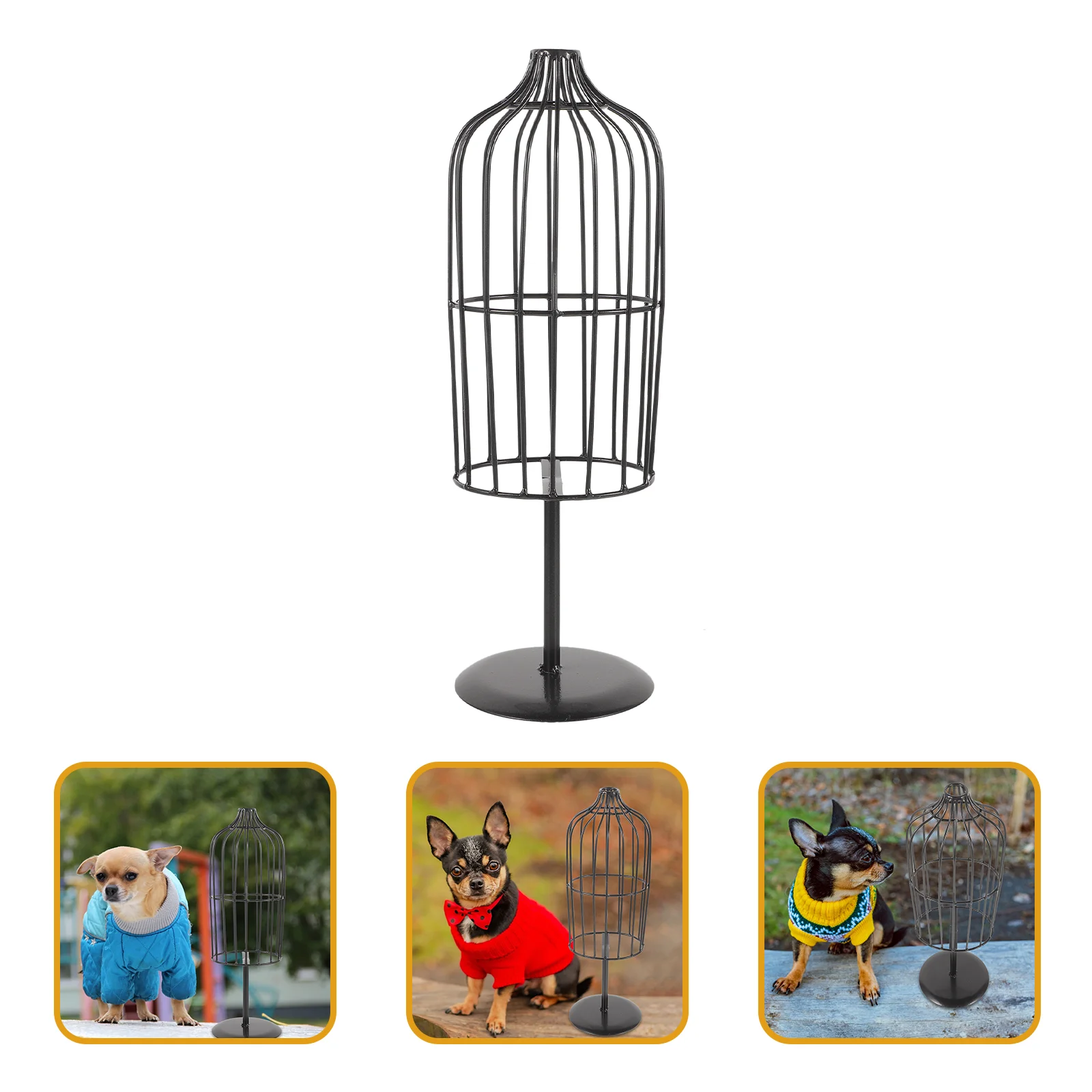 

Iron Mannequin Stand Clothes Display Coat Hangers Dress Puppy Hanging Rack Baby
