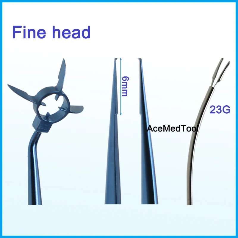 Autoclavable SMILE Eye Microsurgery Tools Full Femtosecond Instruments Lens Forceps Curved Irrigation Needle Eyelid Tools