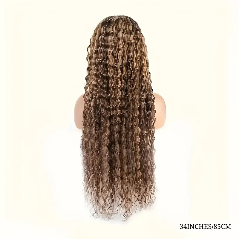 تسليط الضوء على الشعر البشري موجة عميقة 13*4 Hd الدانتيل إغلاق الباروكات شعر الإنسان 4/27 الملونة غلويليس العسل شعر مستعار أشقر باروكة من شعر طبيعي قبل Pl