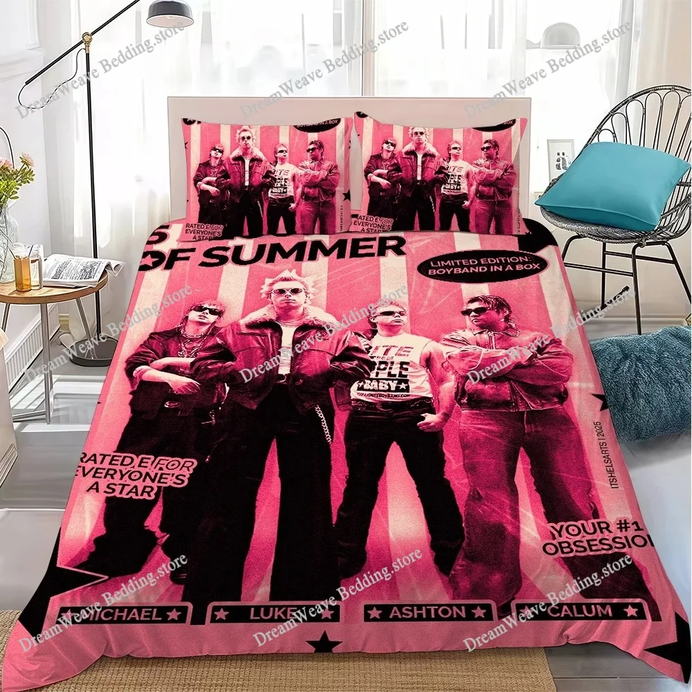 

5 S-Seconds of S-Summer Duvet Cover Set Home Style Bedding Soft Laundry Cotton Bed Student Dormitory Gift
