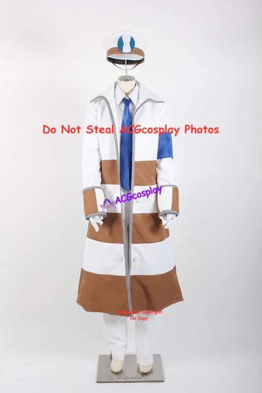 Subway Boss Emmet Cosplay Costume Black and White Cosplay acgcosplay costume include cap