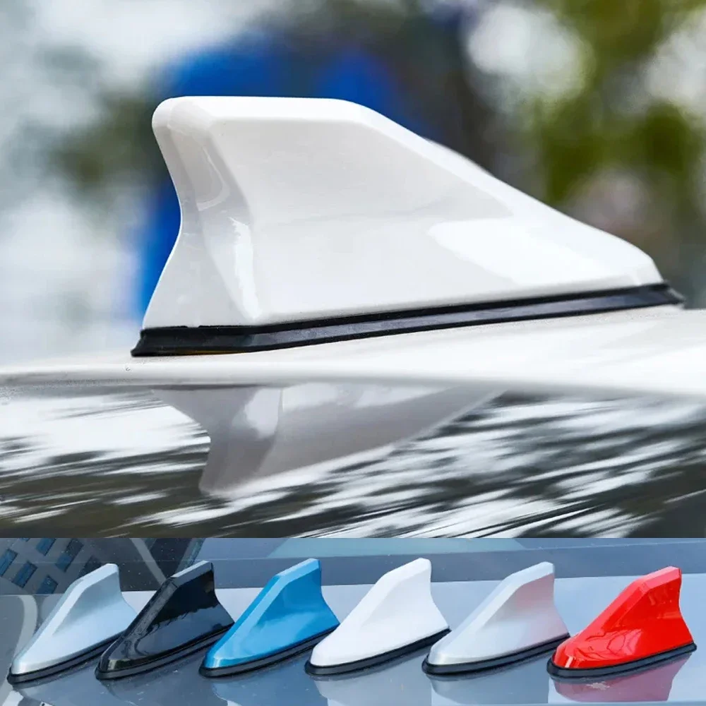 

Автомобильный антенный чехол с плавником акулы, универсальный вид из углеродного волокна, радиосигнальные антенны, внешние аксессуары на крышу, украшение для внедорожника, грузовика