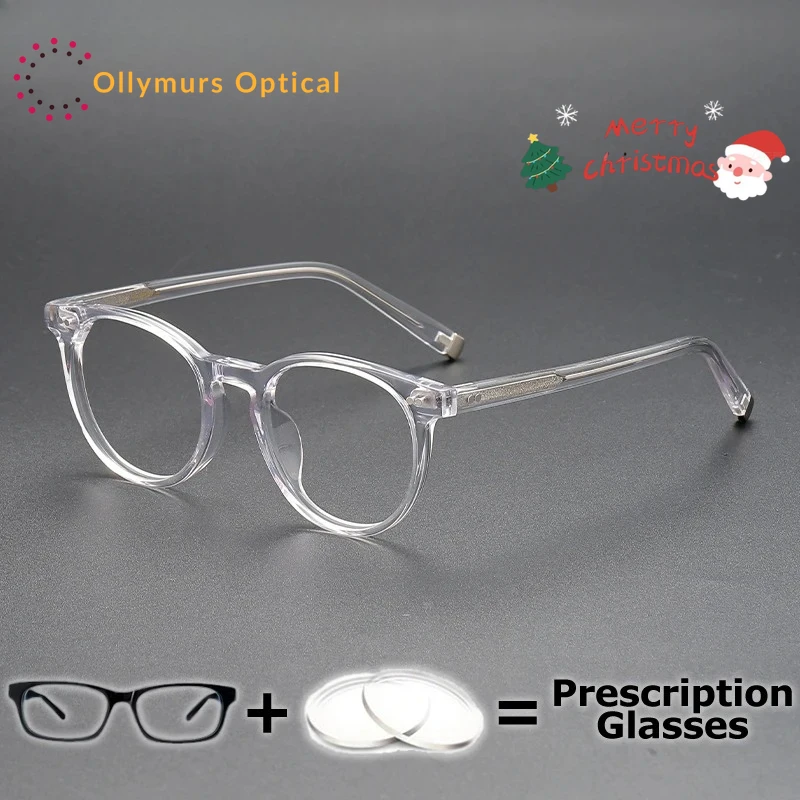OLLYMURS الرجال نظارات للقراءة المستديرة البصريات نظارات متعددة البؤر وصفة طبية واسعة عدسة التقدمية الانتقال مكافحة الضوء الأزرق قصر النظر