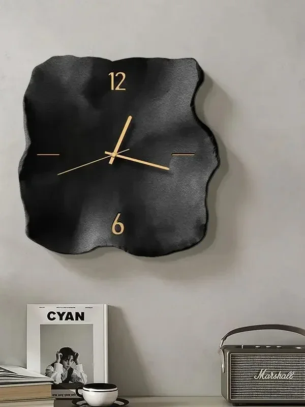 Large Wall Clock Loudspeaker Mute Brief Wall Clock Quartz Living Room Large Modern Clocks Design Aesthetic Luxury Home Decor