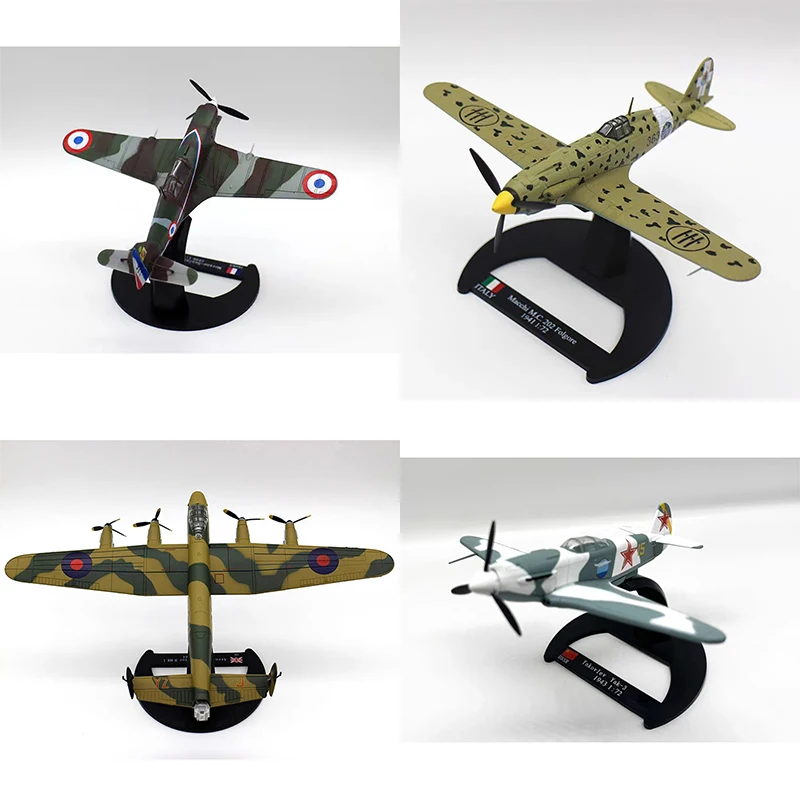 1:72 1:144 French MS.406 C.202 1941 Lancaster Jacques 3 Fighter Series Model Alloy Collect Ornaments