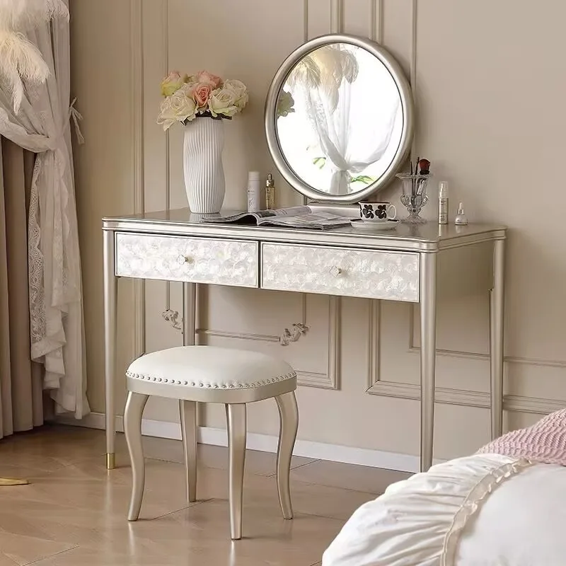 American light luxury shell dresser, light luxury high-end bedroom new dressing table