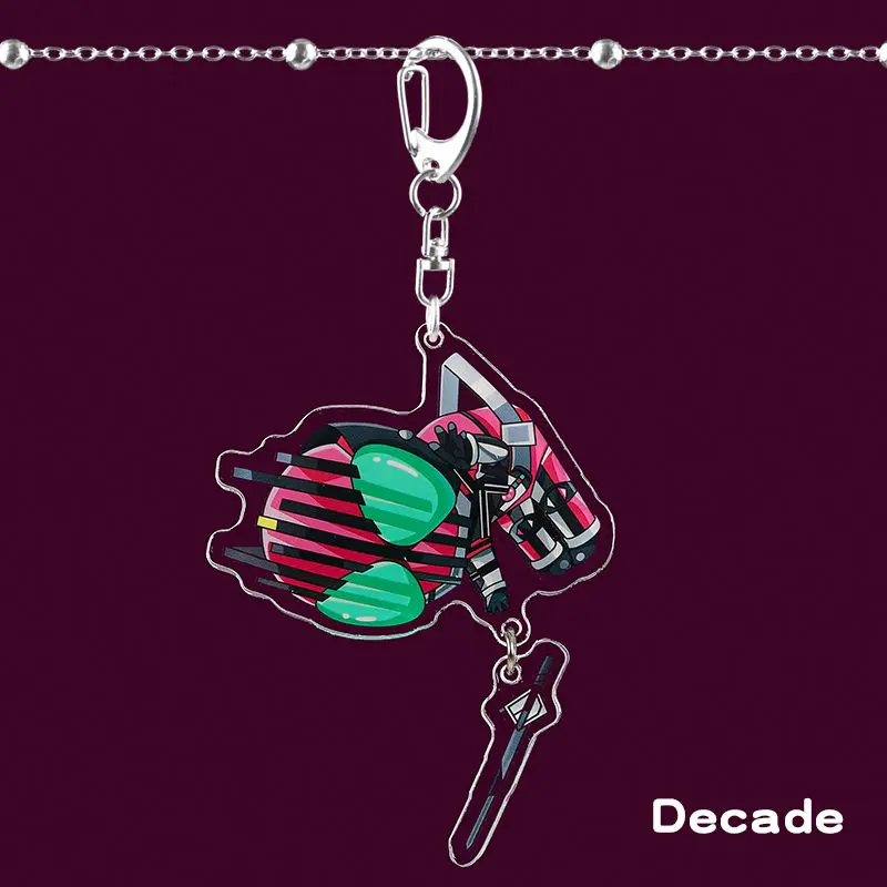 Kamen Rider anime peripherals 01 Decade EX Build creative acrylic keychain pendant two-dimensional accessories gift wholesale