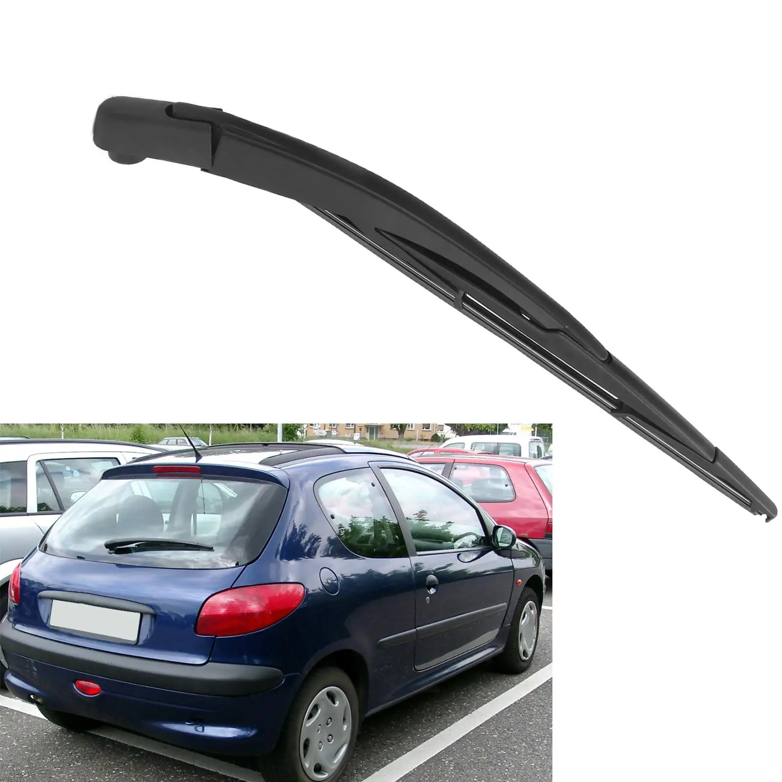 Waterproof Rear Wiper Arm Kit for peugeot 206 106 306 207 208 - Durable Dustproof Replacement Blade