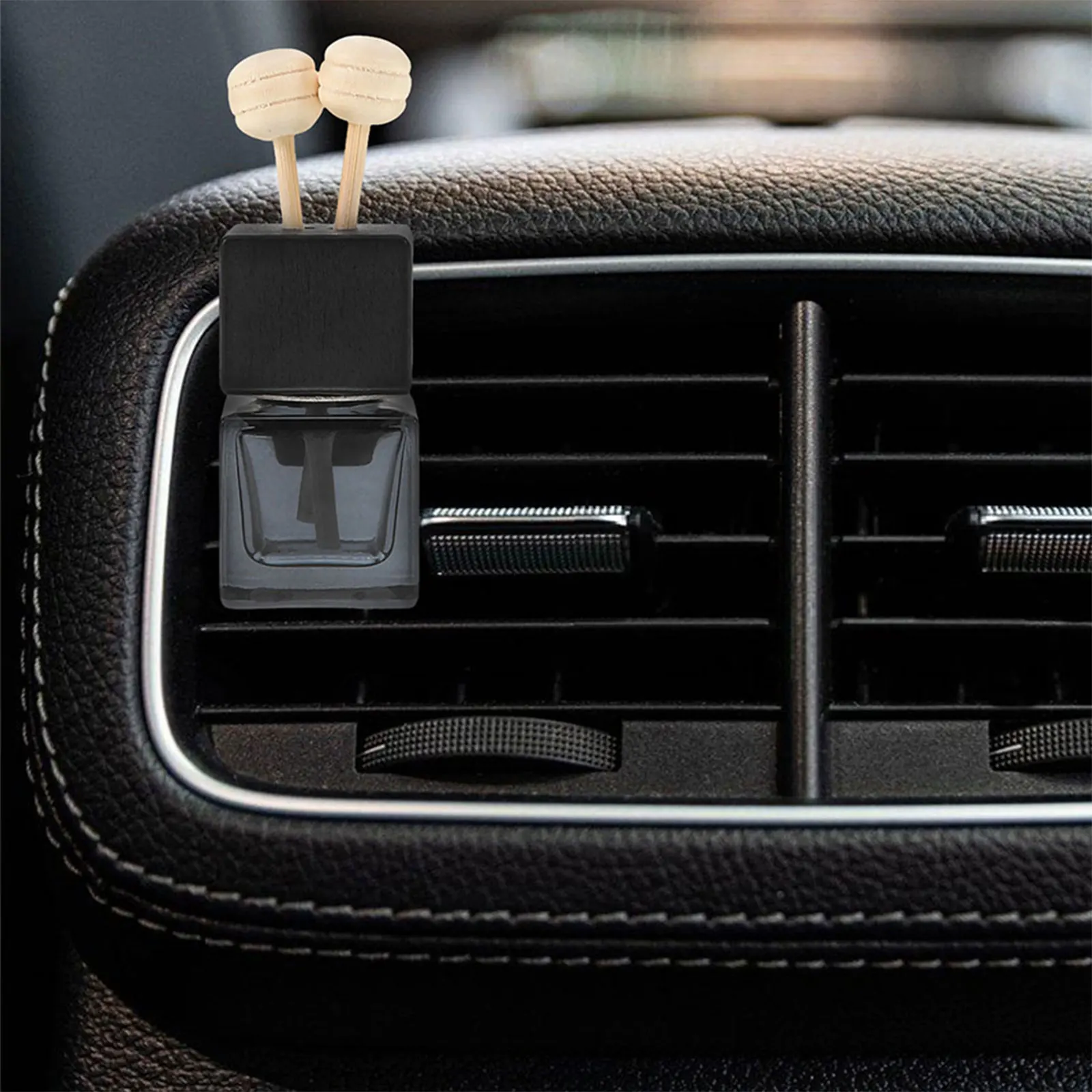 

2Pcs Car Air Freshener Bottle Car Aromatherapy Vent Clip for Essential Oil Diffuser Reusable Air Purifying Interior Accessories