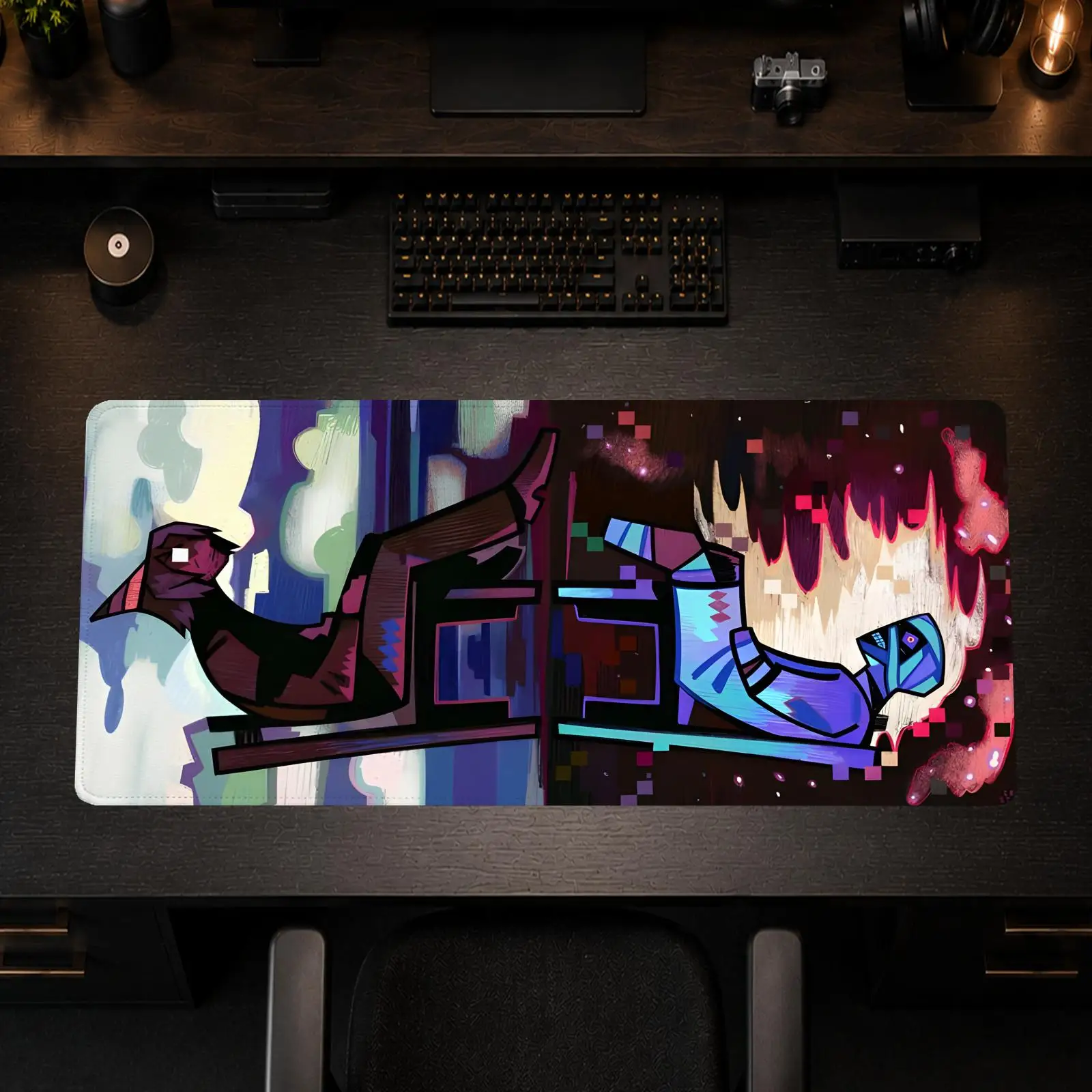Cool Anya Mouthwashing Mouse Pad Gaming office Non-slip Desk Mat Diy Mousepad Large Game Keyboard overlock