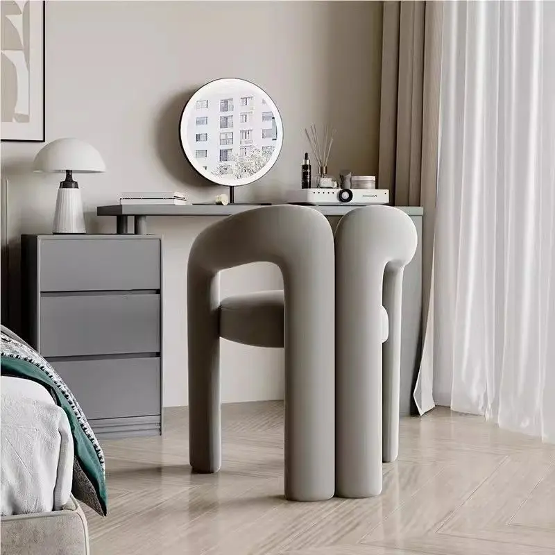 

Minimalist & Luxurious Seating for Home, Nail Salons & Bedrooms | Single Leisure Chair with Soft Elegance for Makeup &Relaxation