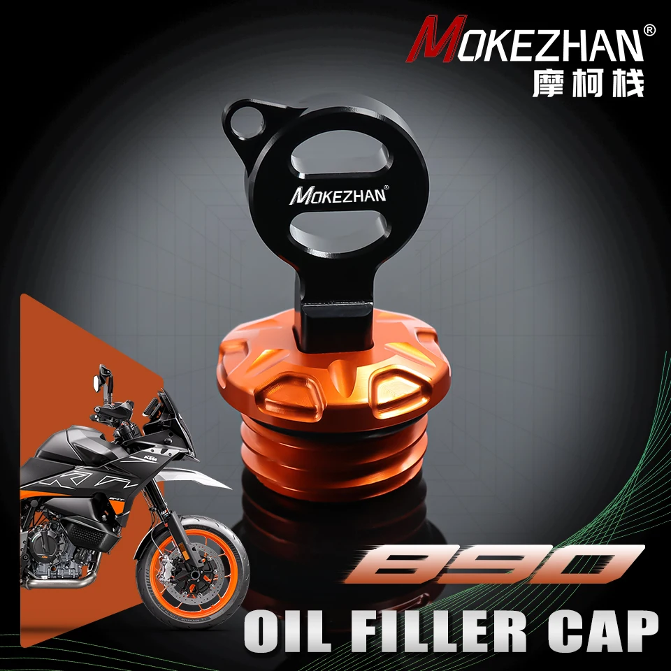 

Anti theft Engine Oil Filler Cap Cover Accessories For KTM 890 SMT Duke GP R L Adv Adventure R Rally Duke890 890Adv 2021-2024