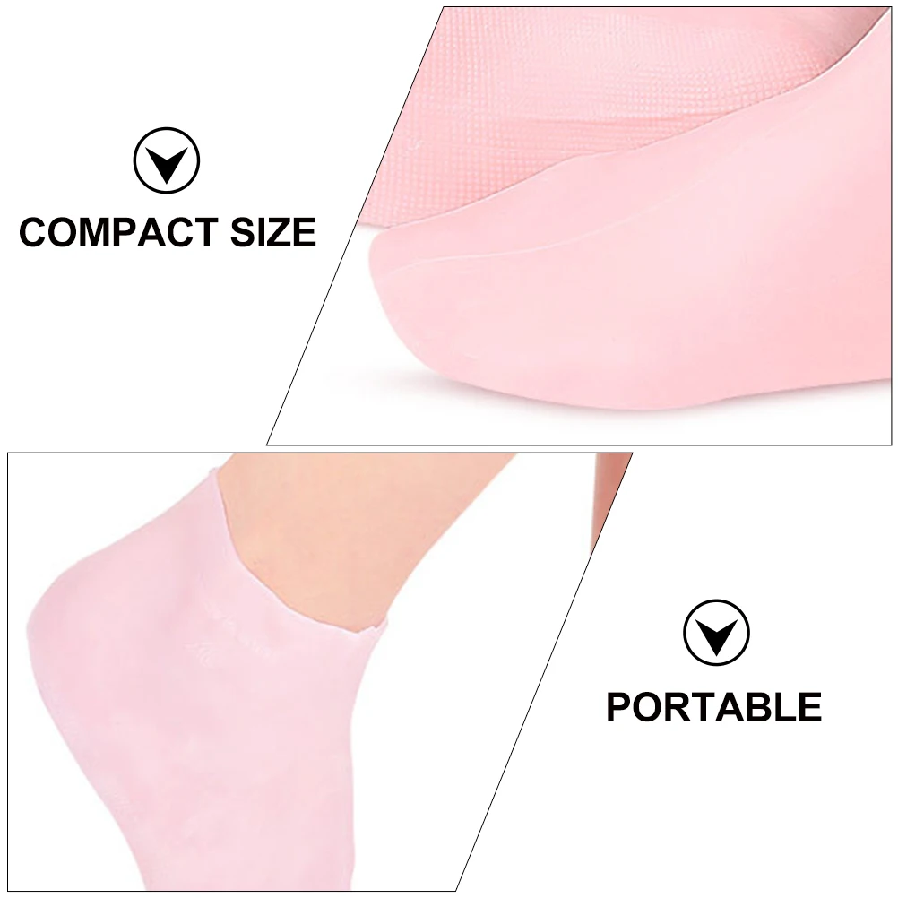 

Moisturizing Socks Dry Feet Elastic Foot Lotion Cracked Women Protective Covers Spa Exfoliation Hydration Reusable Washable One