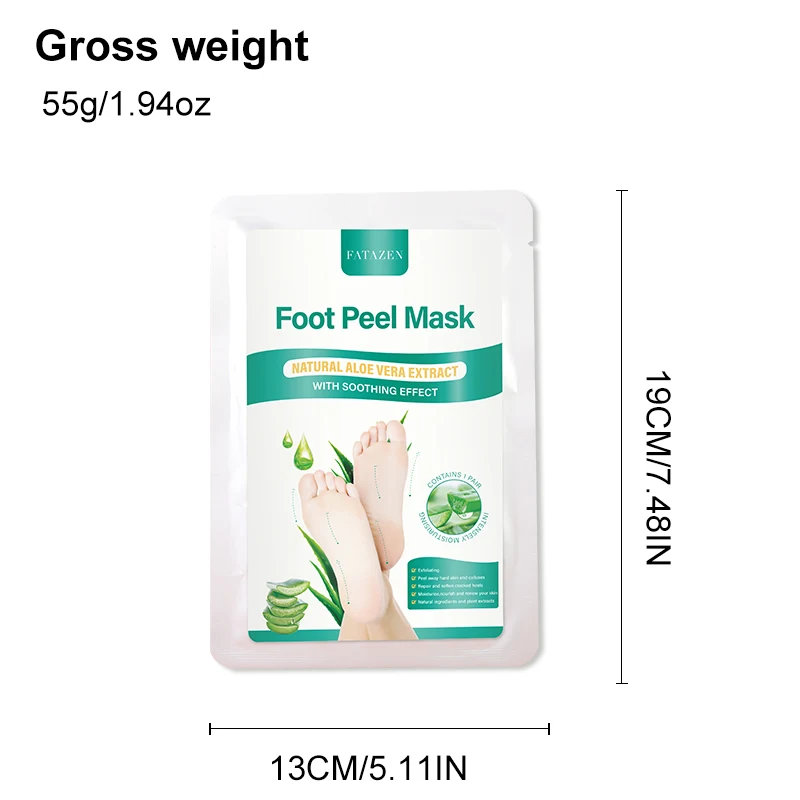 Aloe Foot Peel Mask For Dry Rough Cracked Feet,Brightening Your Feet,Soothing Your Feet&Heel,Make Your Feet Smooth And Soft