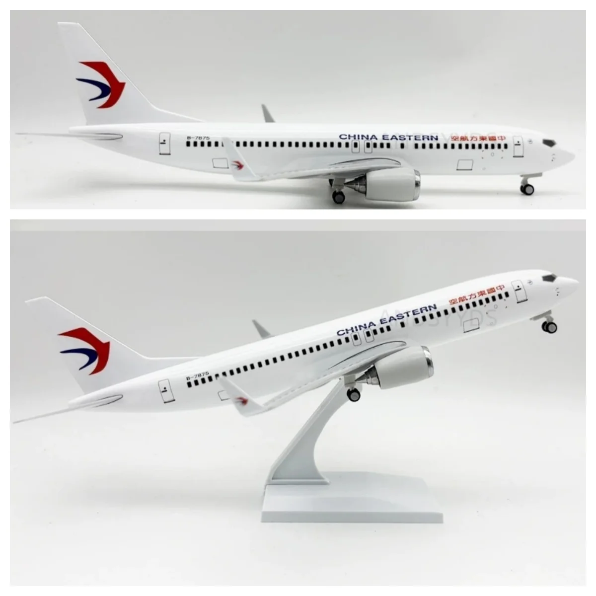 

30CM B737 China Eastern Aircraft Model Resin Die-Cast Airplane With Wheel model planes for collectible aircraft Display