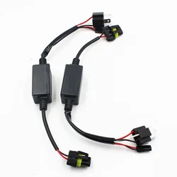 2pc H4 HID Relay Harness HI/LO bi Xenon Wiring Wire 12v auto wire adapter socket connector for h4 bi-xenon hid kit
