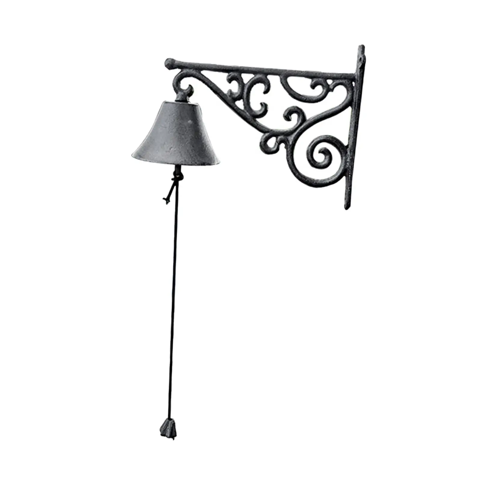 Outdoor Dinner Bell Rustic Outside Hanging Decor Entry Door Bell for Garden