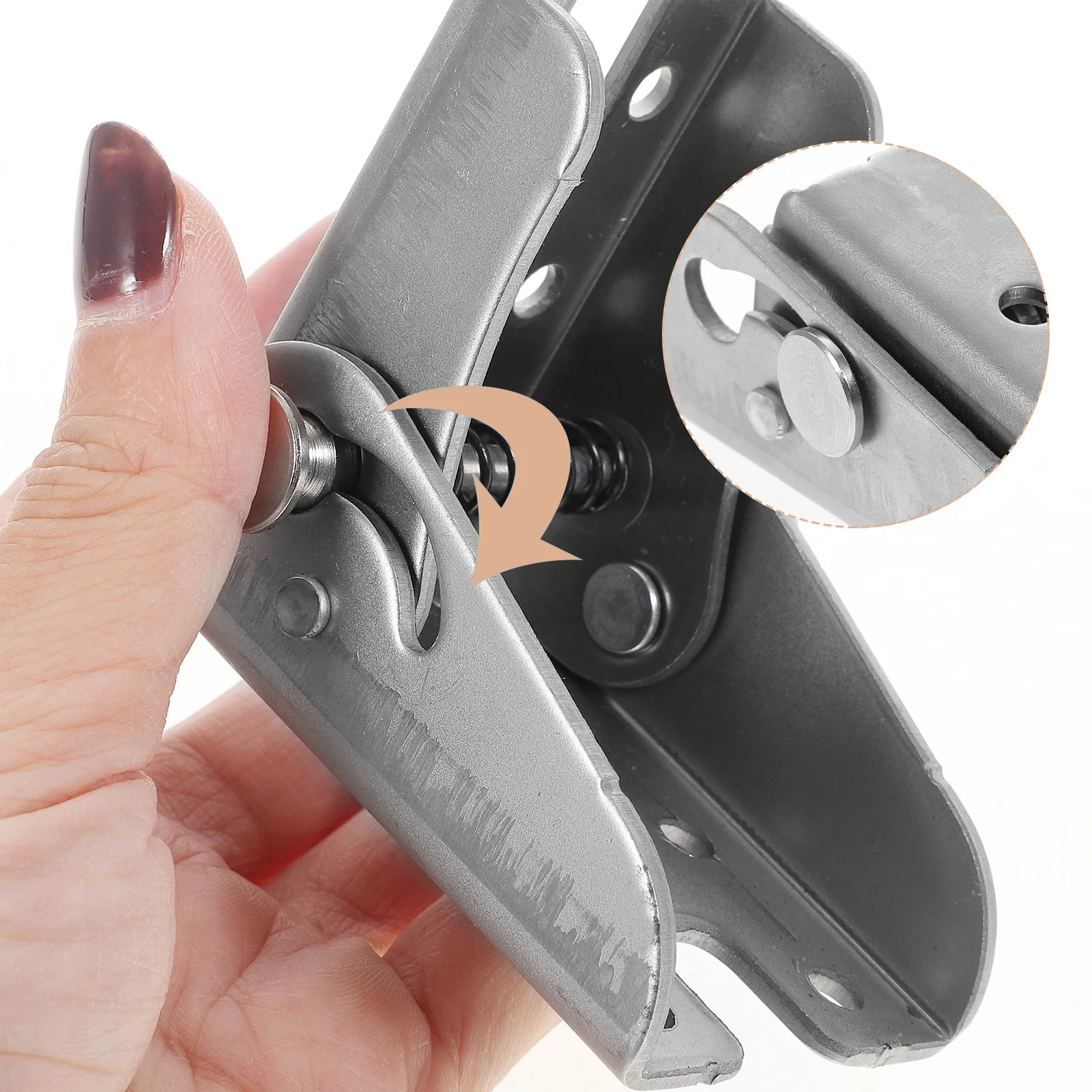 

4pcs Self-Locking Folding Hinge Heavy Duty Spring Hinges For Table Cabinet Furniture Shelf Snap-Lock Stability Space-Saving