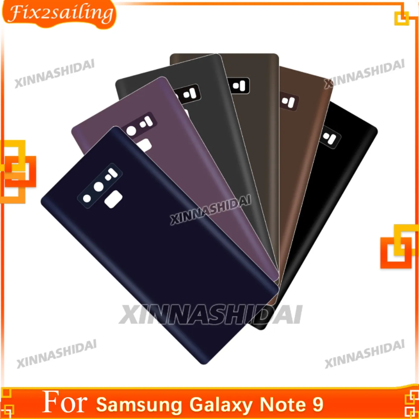 Hochwertige Batterieabdeckung für Samsung Galaxy Note 9, Ersatz-Batteriegehäuse, Rahmen für Batterieabdeckung.