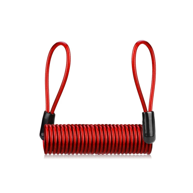 AliExpress cycle zone MTB Road Bike Lock Reminder Cable Coiled Steel Wire Anti-Lost Remind Rope Bicycle Disc Brake Lock Warning Cord Portable Safety