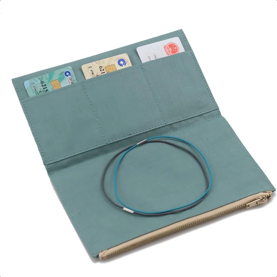 

Canvas Zipper Pocket for Travelers Notebook with 2 Elastic Bands1 Wallet Insert Pouch Refill for TN Accories Standard Size Card