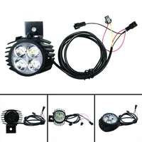 POTEAX E-Bike Front Light For KUGOO M4 PRO Headlight Part Accessories Replacement With Horn 12-80V ABS Plastic Big Light