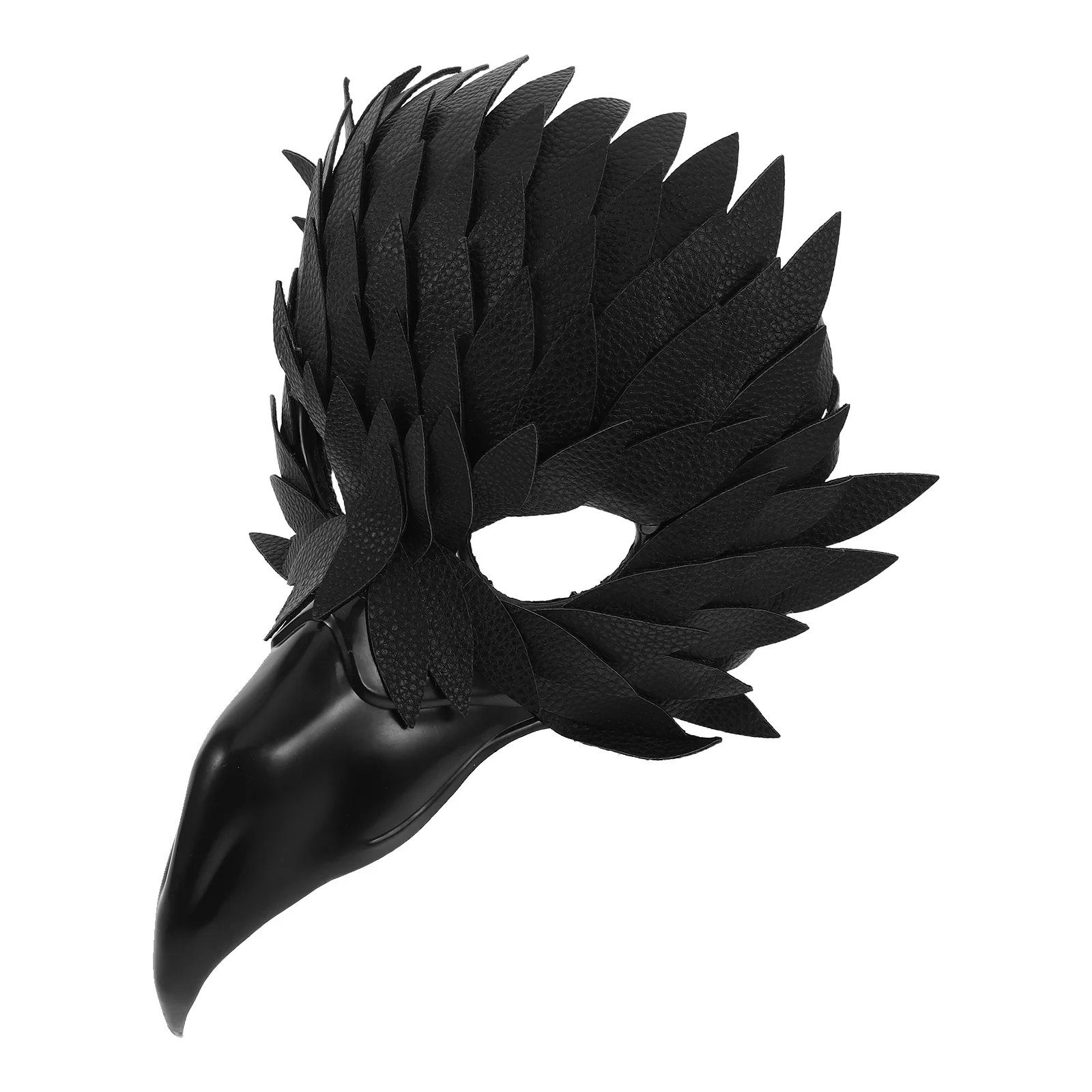 

Owl Plume Half Face Mask Adults Halloween Masquerade Cosplay Accessory Party Carnival Festival Animal Headpiece