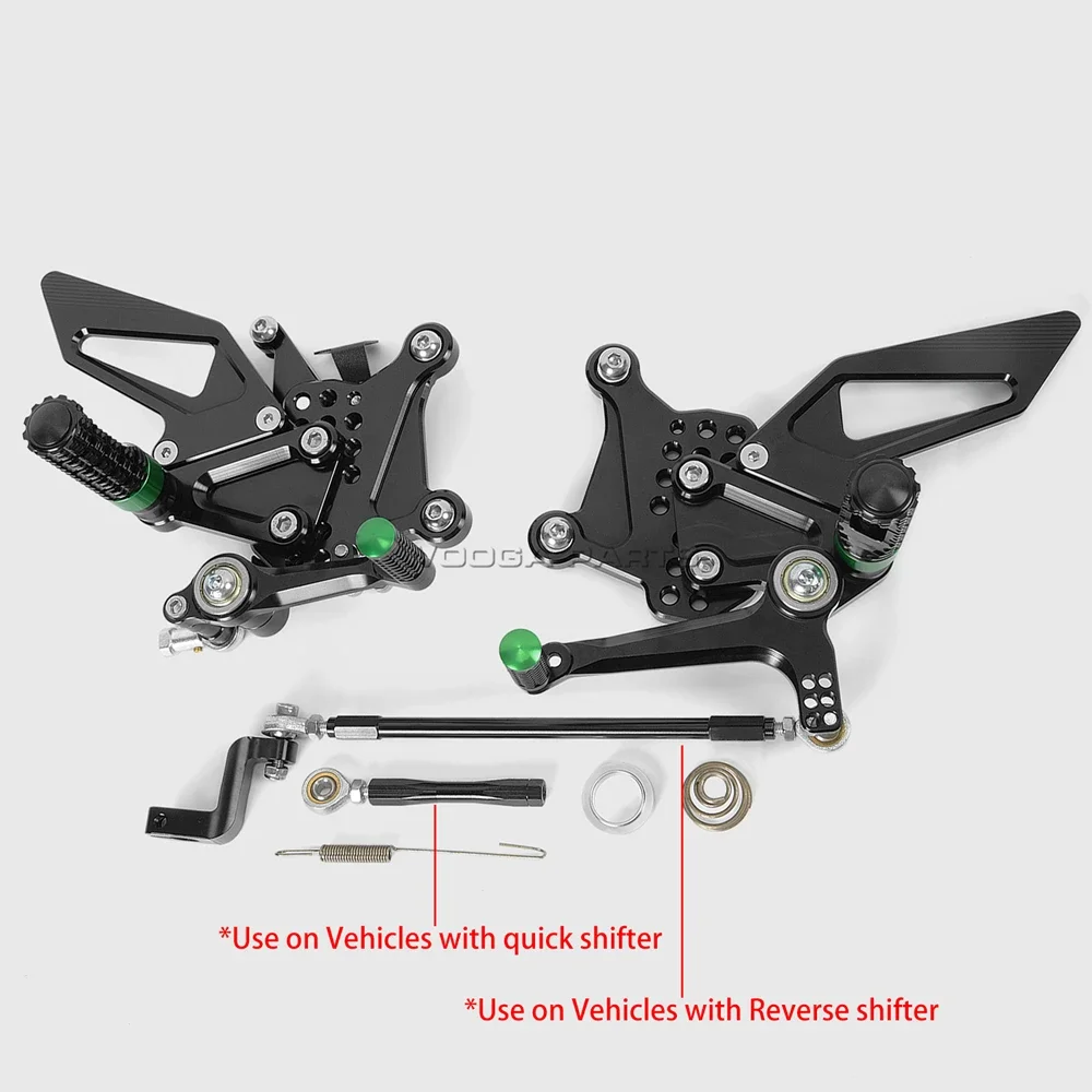 لكاواساكي نينجا ZX4R ZX4RR ZX25R مجموعة خلفية قابلة للتعديل أطقم خلفية ZX4R ZX25R مجموعة خطوة خلفية 4 موضع