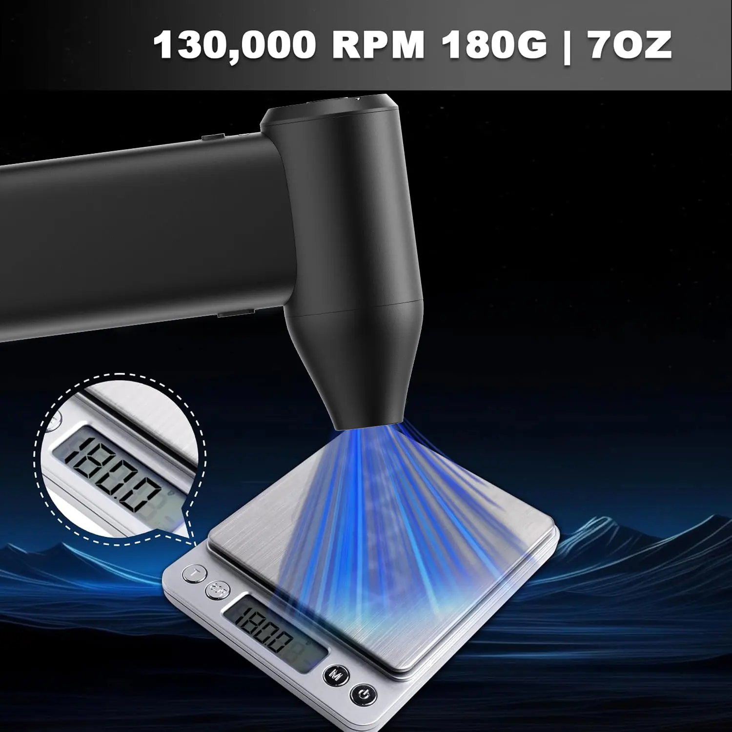 JEC X5 Air Blower 130000 Rpm Suitable for Dust Removal in Cars Type-C Charging Strong Wind 53m/s Brushless Violent Fan Jet Fan